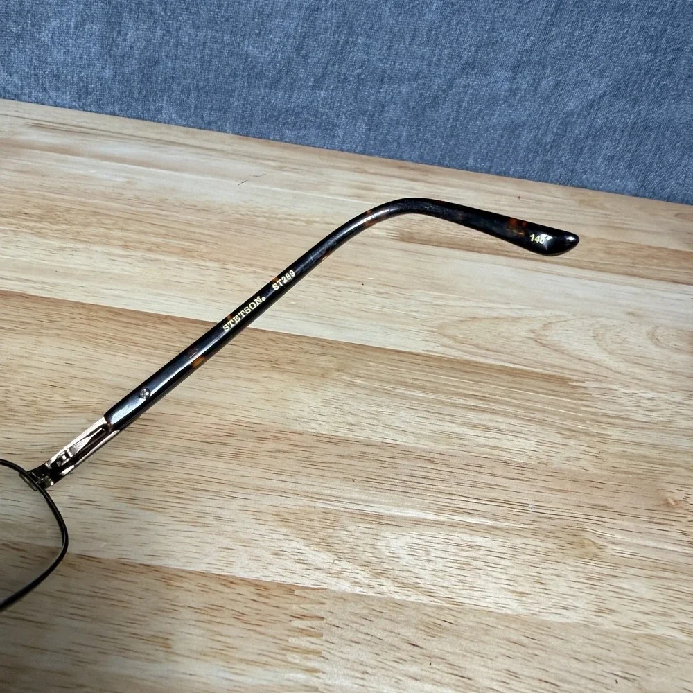Stetson ST289 Eyeglass Frames Mens Brown Tortoise Square Metal Frames only